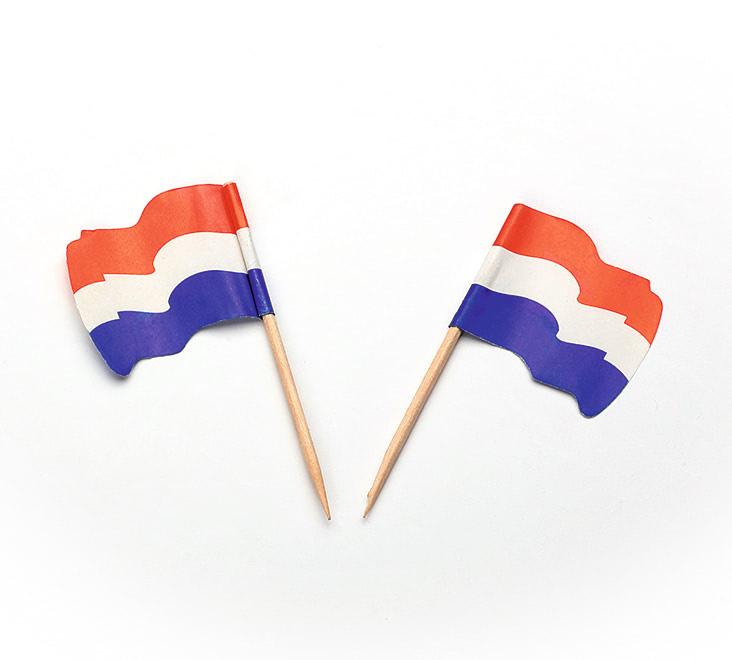 Vlagprikker Nederland wapperend