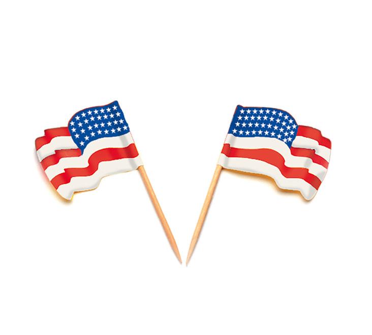 Vlagprikker USA wapperend