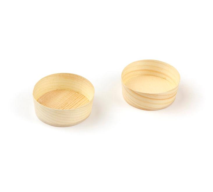 Bakje FSC® hout rond (dennen)